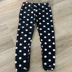 5T Black and White Polka Dot Pants